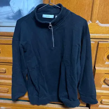 블랙 하프 지퍼 트레이닝복