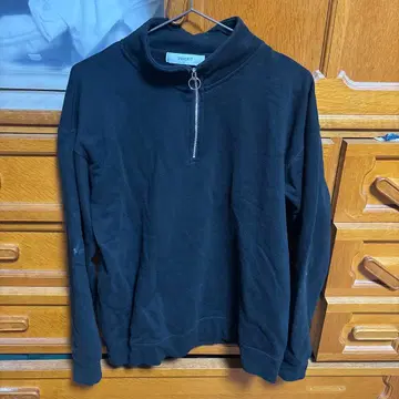 블랙 하프 지퍼 트레이닝복