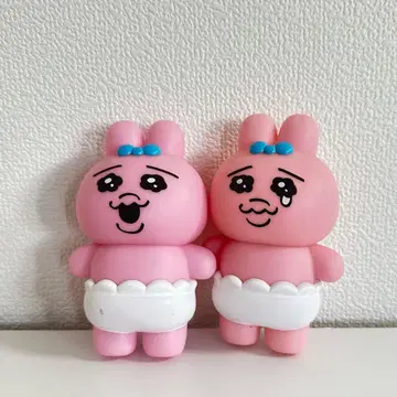 토끼 피규어 2개 세트 빤쮸토끼