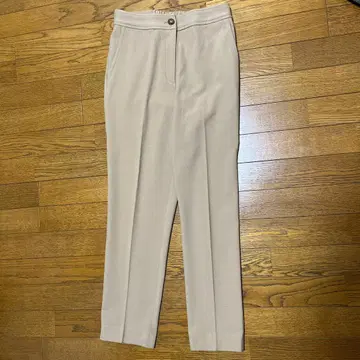 HIROKO BIS 라이트 베이지 테이퍼드 팬츠 9호 속기모