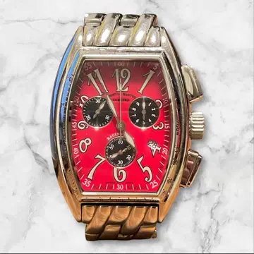 포뮬러 마스터 손목시계 빨간색 다이얼 크로노풍