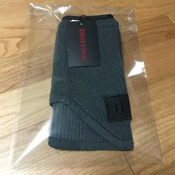 BRIEFING 니트 넥 워머 그레이