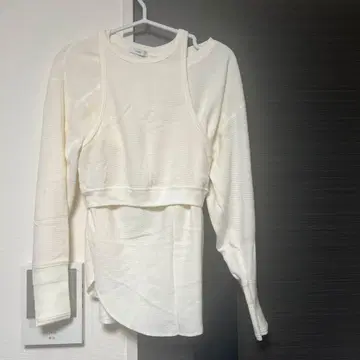 레이어드 뷔스티에 셔츠 상의