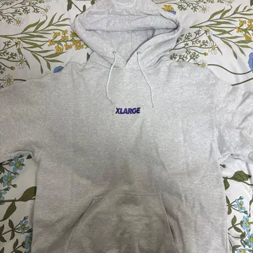 XLARGE 그레이 후드 부착 후드티