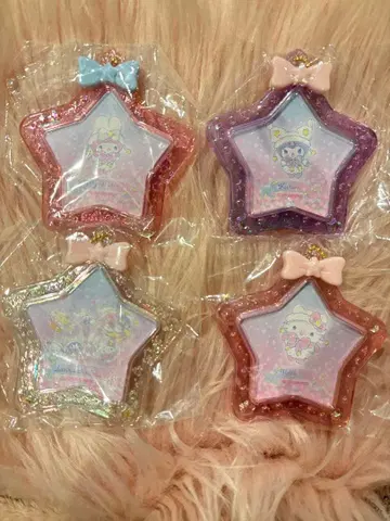 산리오 키라키라 윈터 시크릿 미니 사진 프레임 4개