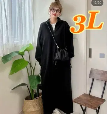 [택 포함 새상품] 시마무라 non 하프 지퍼 원피스 3L 빅 사이즈