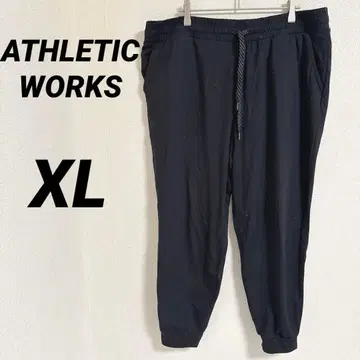 ATHLETIC WORKS [ XL ] 블랙 조거 팬츠 쾌적 하의