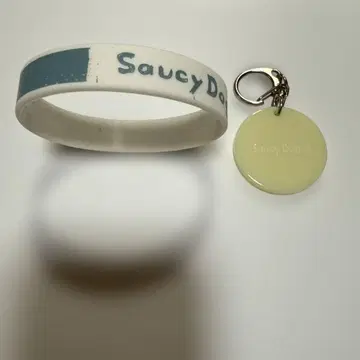 새상품급 Saucy Dog 사우시도그 키링 & 고무밴드