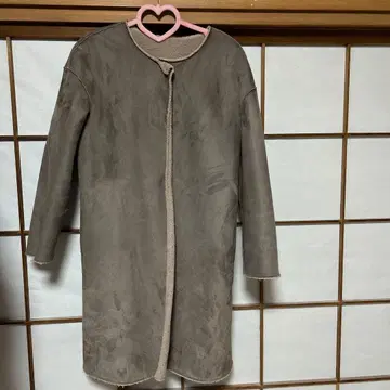 유나이티드 애로우즈 리버서블 페이크 무스탕 코트