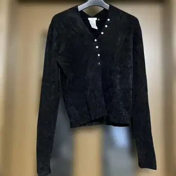 덥스타 Sov. 블랙 V넥 가디건 38