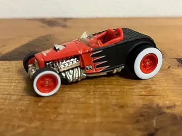 Hot Wheels 미니카 빨간색과 검은색 오픈카 블랙 x 레드