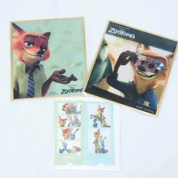 주토피아 닉 클리어 색지 스티커