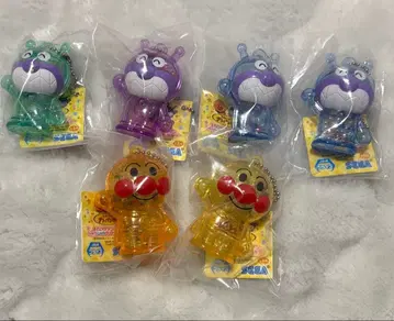 호빵맨 바스락 클리어 키링 6개 세트