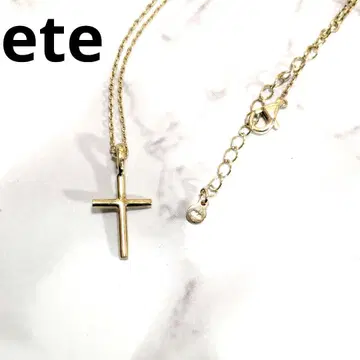 ete 에테 크로스톱 목걸이 925 골드