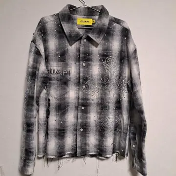 GUAPI Cloud Grey Cross Flannel 라이트 스톤