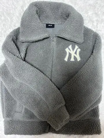 [ MLB KOREA ] 뉴욕 양키스 보아 자켓 그레이