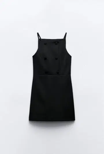 블랙 슬리브리스 미니 원피스 ZARA