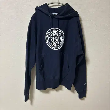 챔피온 리버스 위브 RISD 후드티 네이비
