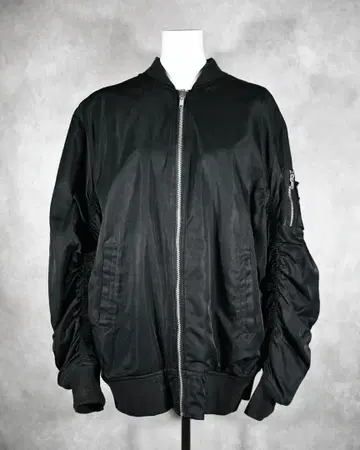 블랙 MA-1 플라이트 자켓 리버서블