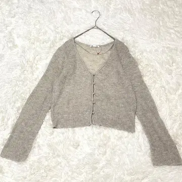 M346 [지유] 니트 가디건 숏 기장 겉옷 아우터 긴팔