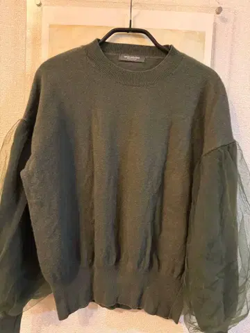 새상품급 스픽 앤 스팬 튤 슬리브 스웨터 2색 세트