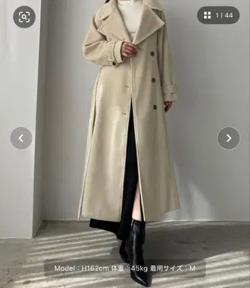 Louere 2way 하이넥 울 라이크 코트