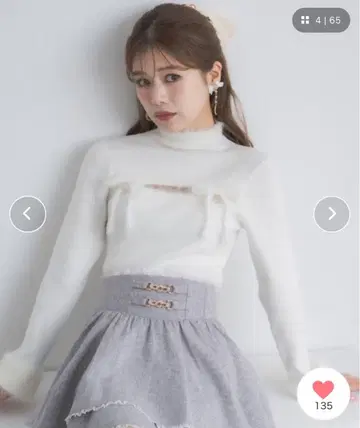 ROJITA 로지타 데콜테 라인 니트