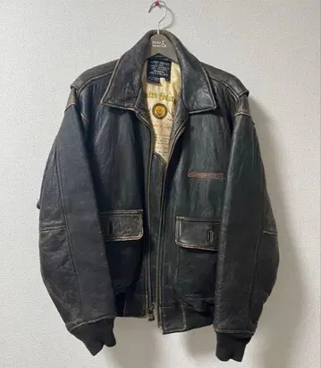 AVIREX 아비렉스 플라이트 자켓 가죽 G-1 7823