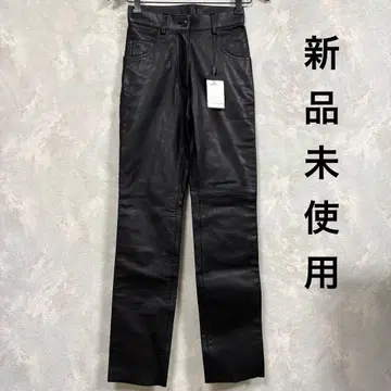 [ 새상품 ] 양가죽 가죽 팬츠 블랙 블랙 작은 사이즈 5호 XS 양가죽