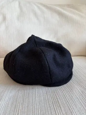 TERRE 울 100% 블랙 베레모 헌팅 캡