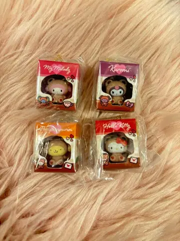 산리오 미니어처 패키지 참 4개