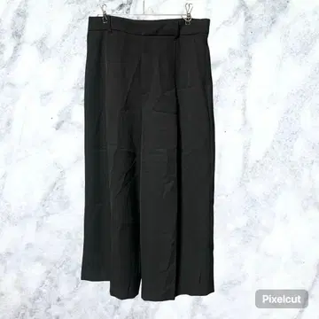 H91 언타이틀 가우초 팬츠 블랙 4 XL 빅 사이즈 일본제