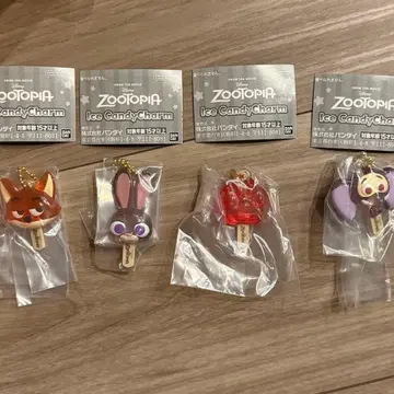 주토피아 아이스 캔디 참 4종 세트