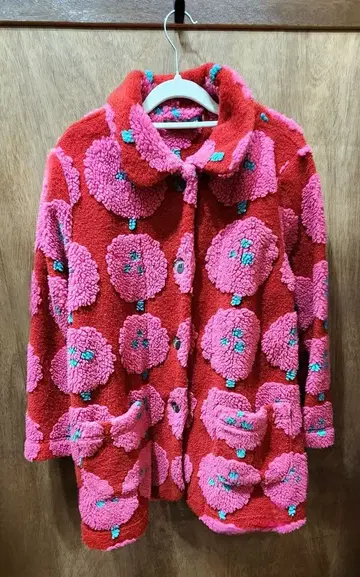 마타노 아츠코 와코루 룸웨어 보아 가운 자켓 L 사이즈