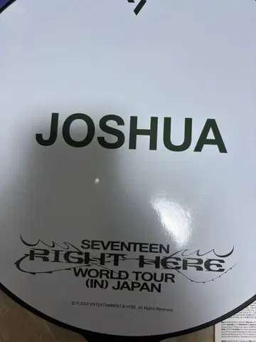 SEVENTEEN JOSHUA 부채 ( lighthere follow )