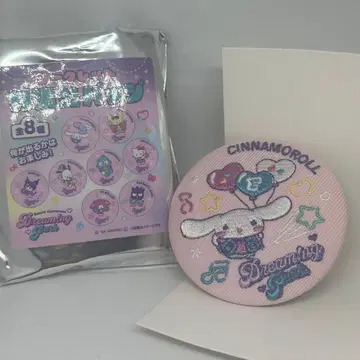 산리오 시크릿 자수 캔 배지 E ZO 한정판 시나모롤