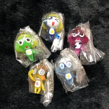 개구리 중사 케로로 마스코트&구미입니다! 5개 세트 클리어ver 키링