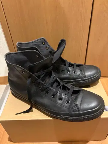 컨버스 블랙 인조 가죽 30cm