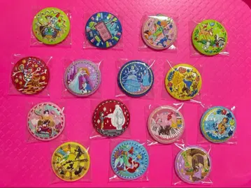 디즈니 자수 캔 배지 2종 컴프