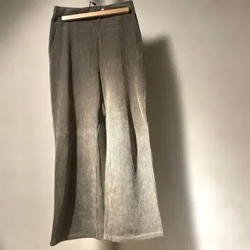 UNITED ARROWS 카키 코듀로이 와이드 팬츠 38