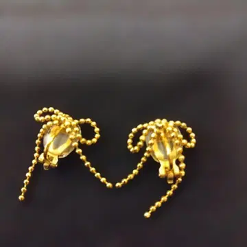 pink owl bijou 리본 귀찌