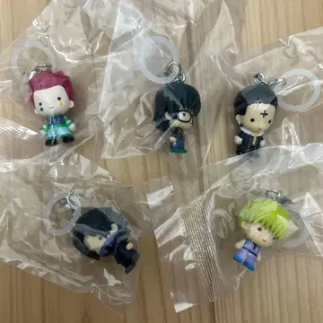 애니메이션 캐릭터 피규어 키링 5개 세트
