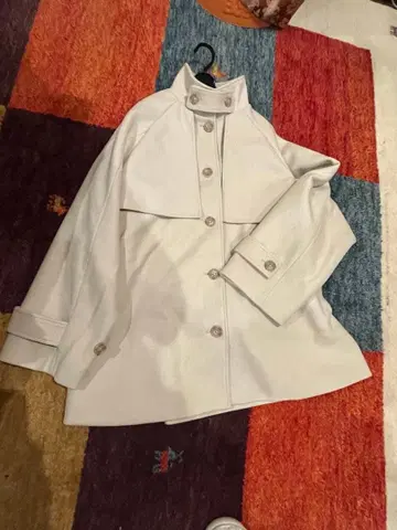 2way 샤기 멜톤 미들 기장 트렌치코트 벨트 포함