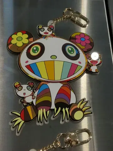 한정판 1개 6500엔 무라카미 다카시 팬더 러버 키링 카이카이키키