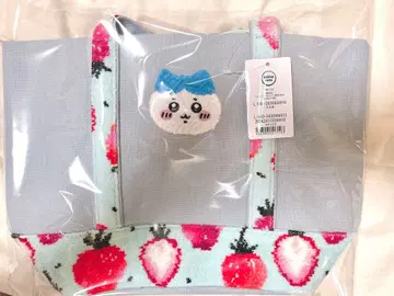 [미사용 새상품] 치이카와 페이러 토트 하치와레 스트로베리 도트