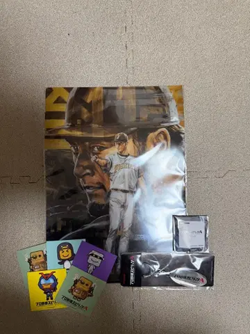 프로야구 스피릿츠A 클리어 파일 메탈 키링 캔뱃지 스티커