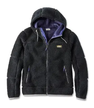 플리스 자켓 후드 부착 블랙