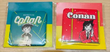 명탐정 코난 코난 탐정사 스퀘어 캔뱃지 코난 란