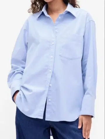 새상품 GAP, 오가닉 코튼 옥스퍼드 빅 셔츠, M