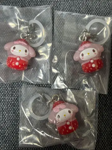 산리오 딸기 메지루시 액세서리 세트